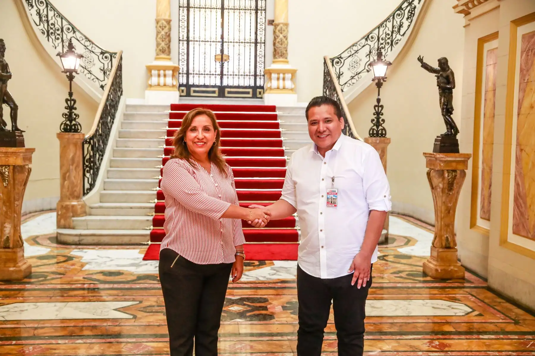 Presidenta de la república, Dina Boluarte, se reunió con los acaldes de Villa El Salvador y Villa María del Triunfo. Foto: ANDINA/ Prensa Presidencia
