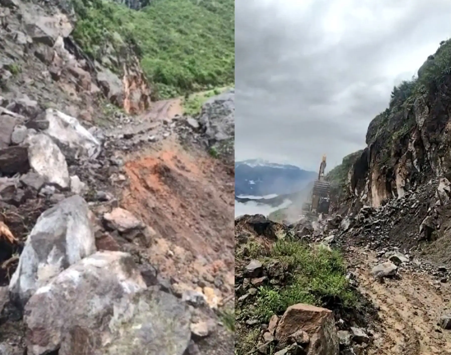 Las lluvias intensas afectan también la sierra de la región La Libertad y más de 200 familias del centro poblado Calipuy, provincia de Santiago de Chuco, se encuentran aisladas debido a deslizamientos originados por las precipitaciones. ANDINA/Difusión