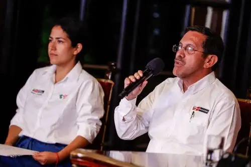Ministro de Defensa, Jorge Chávez Cresta, detalló medidas por alerta roja en Lima. Foto: ANDINA/Prensa Presidencia