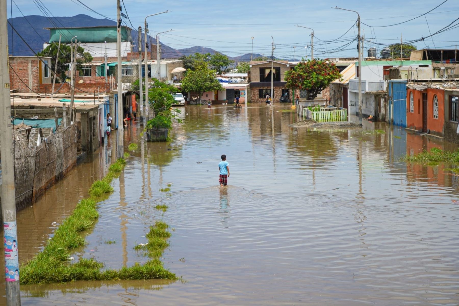 El distrito de Nuevo Chimbote fue declarado en emergencia debido a las lluvia causadas por la presencia del ciclón Yaku.
