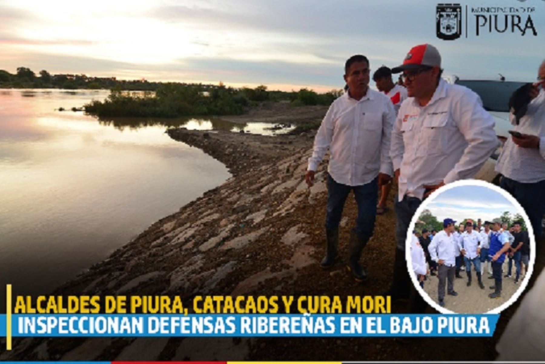 Las defensas van a soportar la creciente del río Piura  pero esta noche será de vigilia, dijo el alcalde provincial.