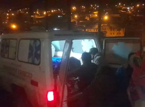Los heridos por la caída de un huaico que sepultó parte del caserío La Victoria fueron evacuados a establecimientos de salud. ANDINA/Difusión