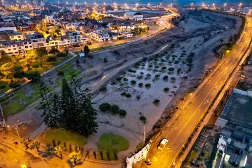 El balneario limeño de Punta Hermosa es uno de los afectados por los deslizamientos generados tras las lluvias por el paso del ciclón Yaku. Foto: PCM