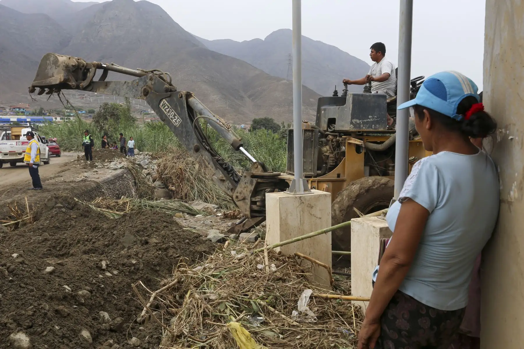 Desborde de la quebrada Río Seco afecta a pobladores de la Hacienda Caballero en Carabayllo.
Foto: ANDINA/Tatiana Gamarra