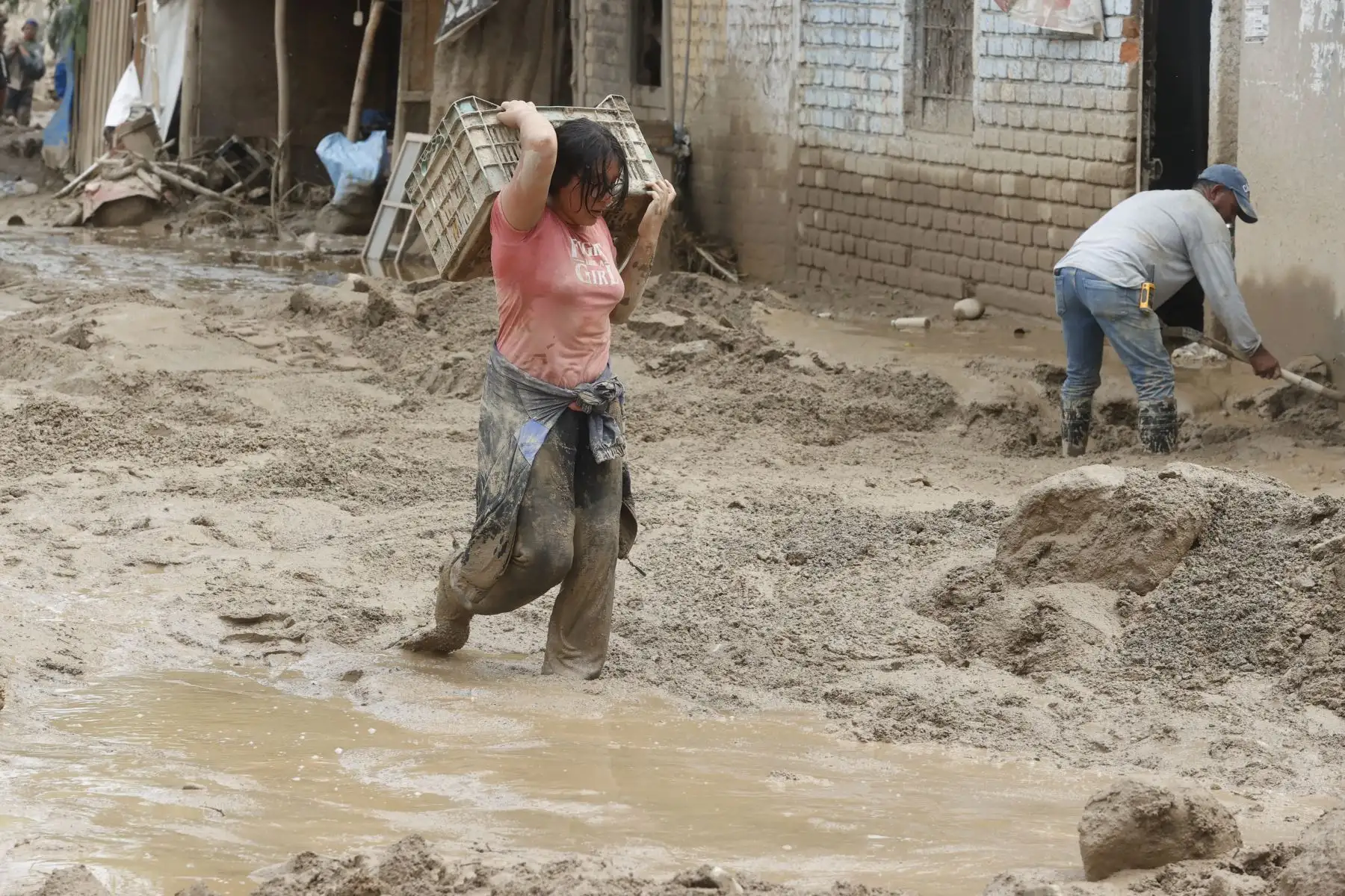 Huaico registrado tras intensas lluvias en el distrito limeño de Cieneguilla. Foto: ANDINA/Archivo/Vidal Tarqui