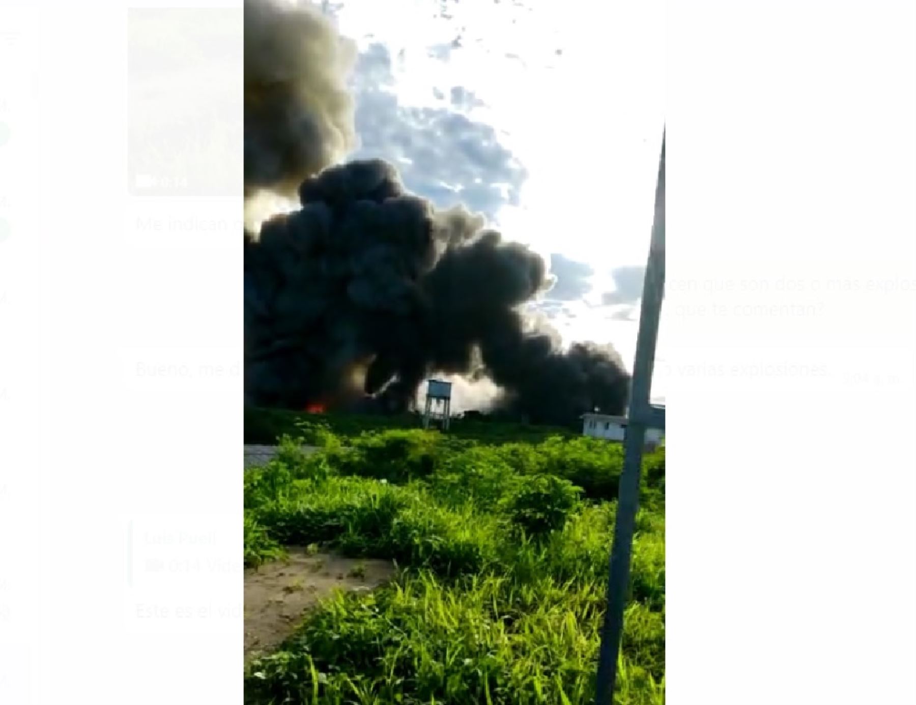 Una fuerte explosión y varias detonaciones posteriores alertaron esta mañana a la población de Tumbes. Los estallidos se produjeron en el polvorín del Ejército ubicado en el distrito de San Juan de la Virgen.
