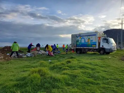 La Municipalidad de Puno impulsa campaña de separación de residuos sólidos y de educación ambiental en el hogar Sumaq Ayni.
