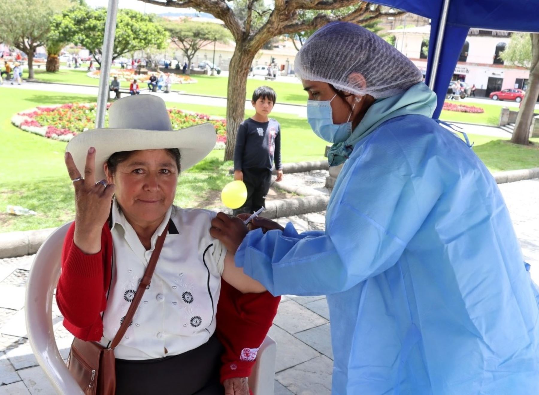 Hoy y mañana se desarrollará la segunda Vacunatón en Cajamarca, jornada con el que se busca cerrar la brecha de vacunación contra el covid-19. ANDINA/Difusión