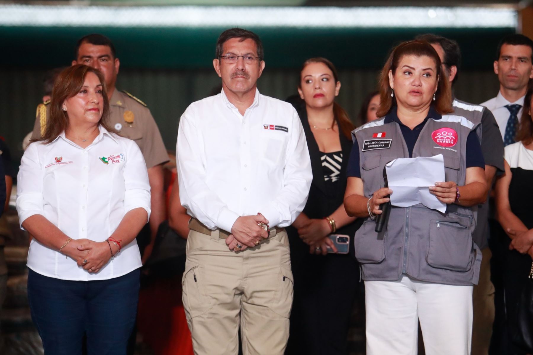 Presidenta Dina Boluarte lideró lanzamiento de cruzada cívica "Con Punche Perú Solidario: Actuemos juntos". Foto: ANDINA/ Prensa Presidencia