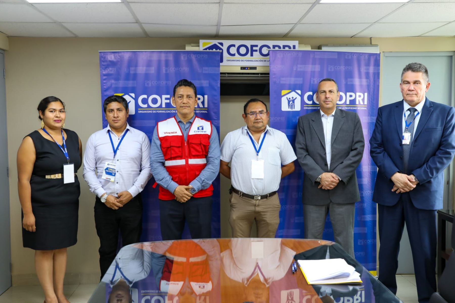 Autoridades de Cofopri y municipalidad provincial de Cañete suscribieron convenio de cooperación institucional. Foto: Cofopri/Difusión.