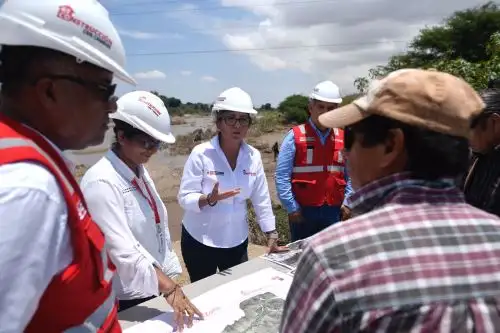 Directora ejecutiva de la ARCC, Rosmary Cornejo, cumple jornada de trabajo en la región Lambayeque. Foto: ARCC/difusión.
