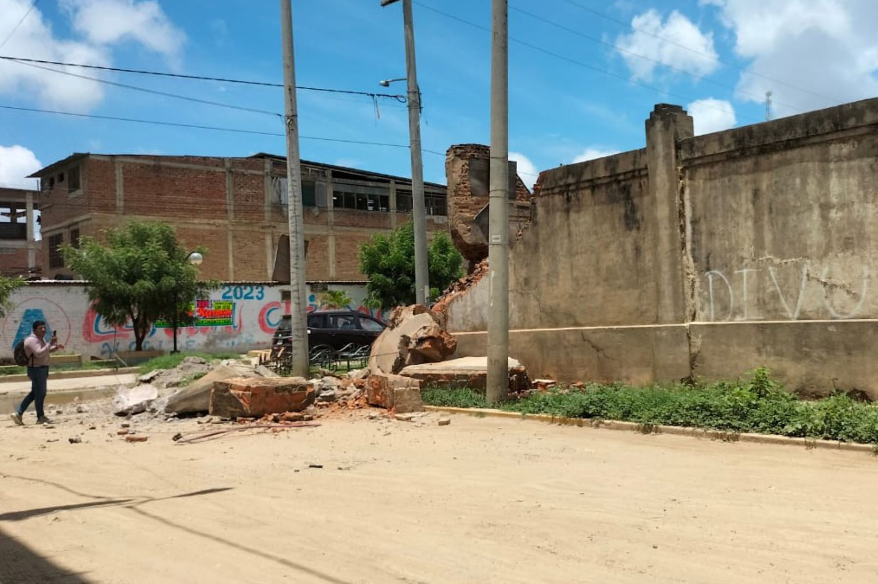 Hasta el momento no se informan de víctimas ni heridos. Cuartel Coloma ubicado en el barrio San José de la ciudad de Tumbes 
. Foto: ANDINA / Milagros Rodríguez