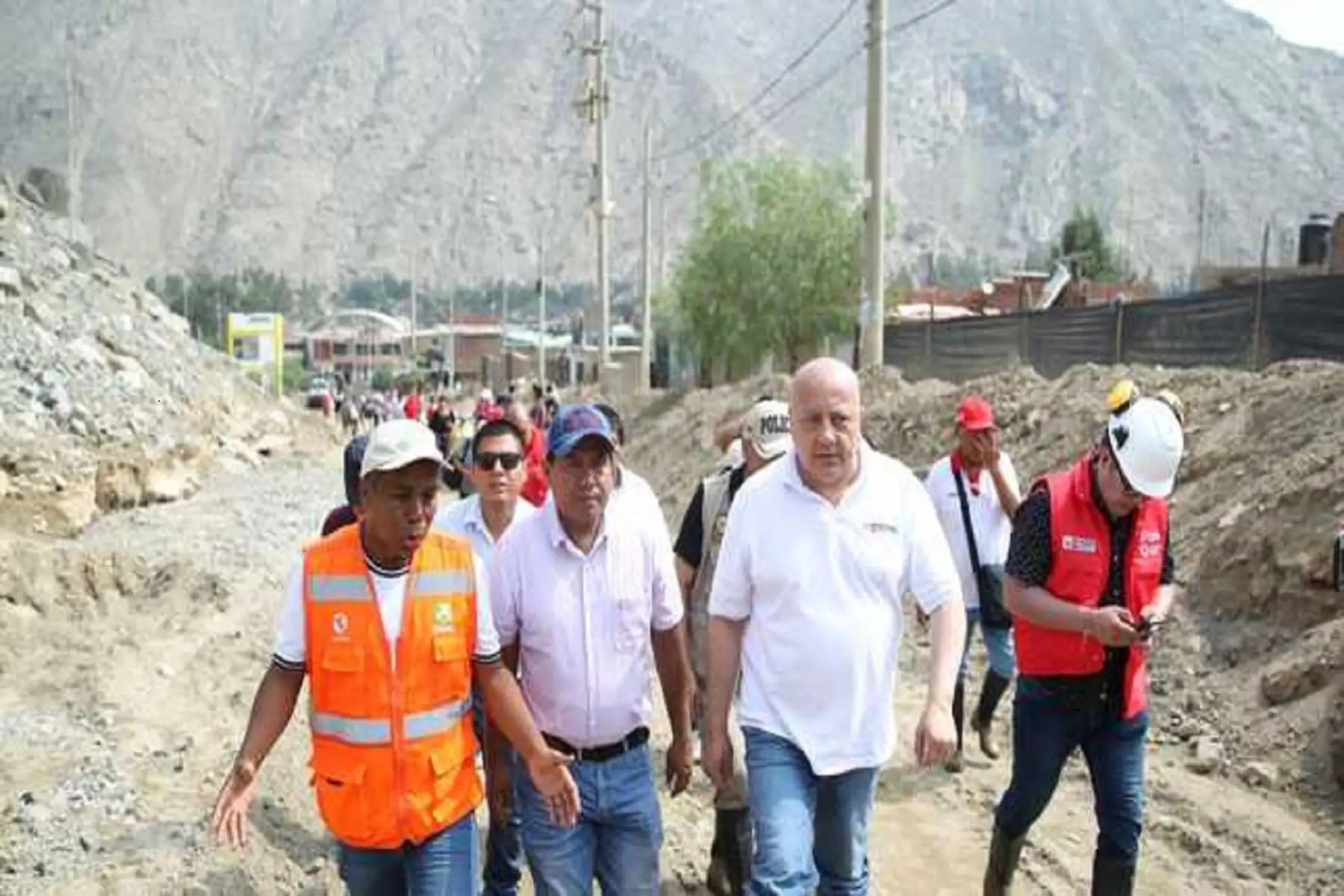 Ministro de Trabajo y Promoción del Empleo, Alfonso Adrianzén, en Cieneguilla.
