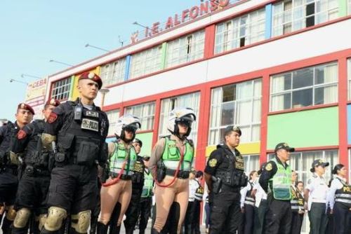 Policía Nacional refuerza seguridad para escolares a nivel nacional. Foto: ANDINA/Difusión.