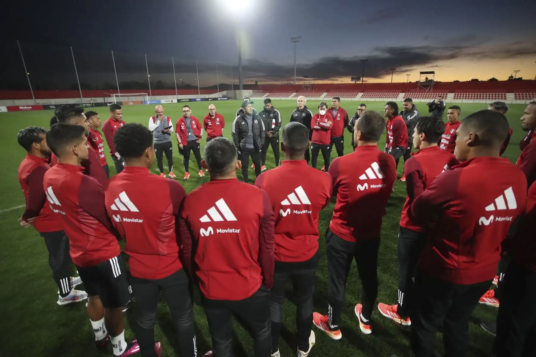 Entrenamiento de la selección peruana de fútbol en Madrid. Foto: ANDINA/Difusión