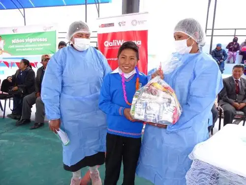 Programa Qali Warma inició el servicio alimentario escolar en Puno. Este año se beneficiarán más de 180,000 estudiantes de dicha región. ANDINA/Difusión