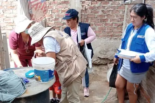 Estas larvas se encontraban en bidones y pozos de agua de algunas viviendas que almacenan el líquido vital.