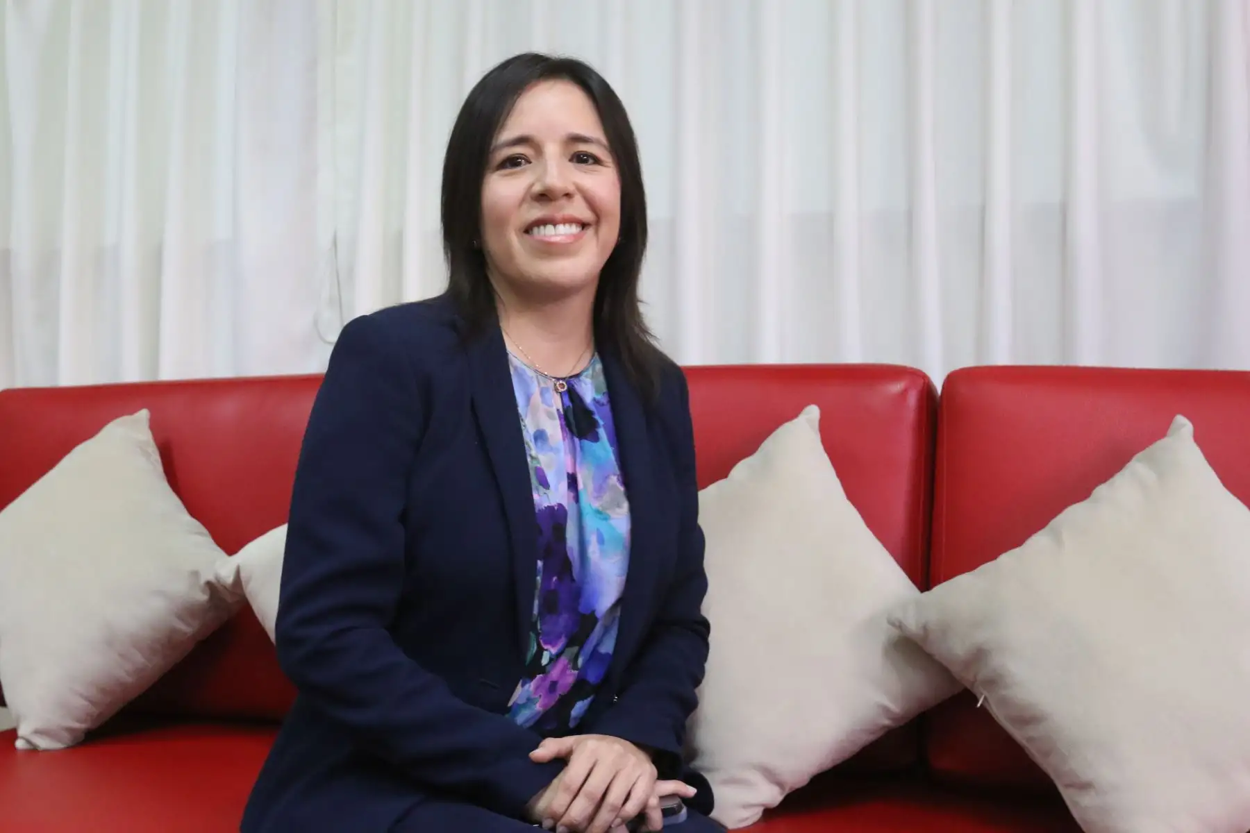 Viceministra de Gestión Ambiental del Minam, Giuliana Becerra. ANDINA/Héctor Vinces