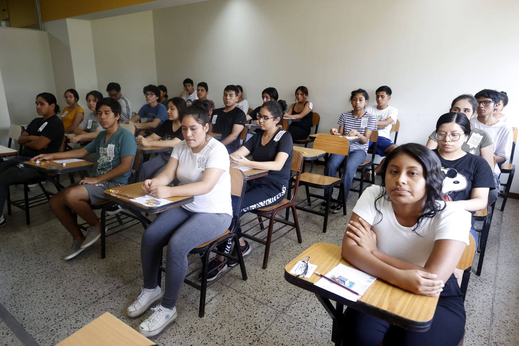 Examen de admisión en la Universidad Nacional Mayor de San Marcos (UNMSM). Foto: ANDINA/Vidal Tarqui
