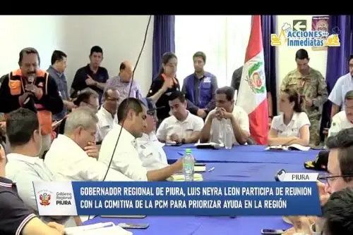 El Gobierno Central declaró a Piura en nivel de emergencia 5, que incluye a las regiones de Lambayeque y Tumbes, debido a la crisis que atraviesan estas regiones por los fenómenos climáticos que se vienen dando.