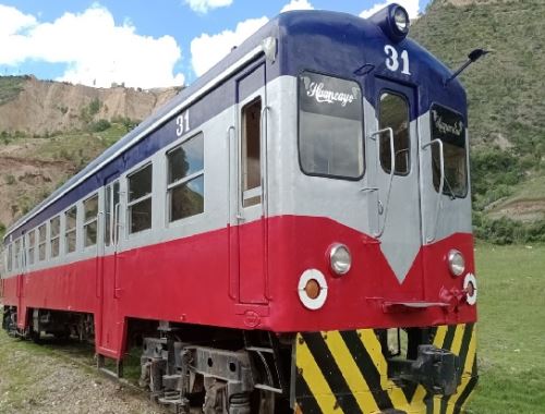 El "tren macho" como se le conoce a la ruta que cubre Huancayo-Huancavelica. ANDINA/Difusión