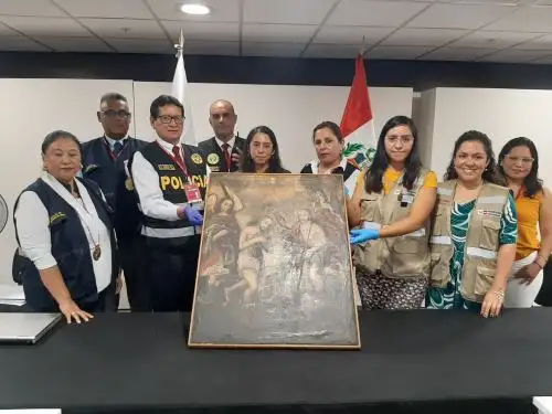 MInisterio de Cultura recupera pintura virreinal del siglo XVIII