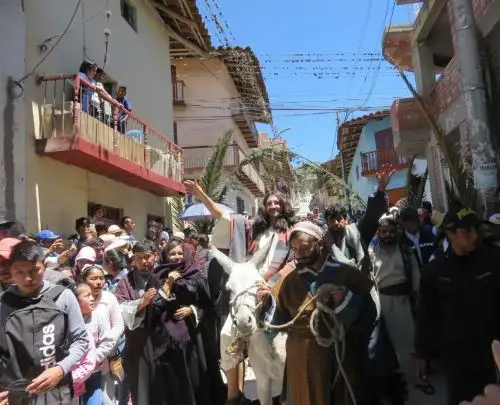 La celebración de la Semana Santa en Chepén y en otros pueblos de la región La Libertad, motiva la llegada de miles de turistas durante el feriado largo que se celebra del jueves 6 al domingo 9 de abril. ANDINA/Difusión
