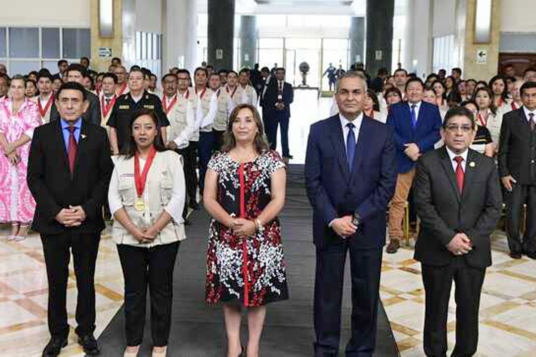 Con la participación de la presidenta Dina Boluarte y el ministro Vicente Romero se desarrolló el “Primer Encuentro Nacional de Prefectos y Foto:Mininter