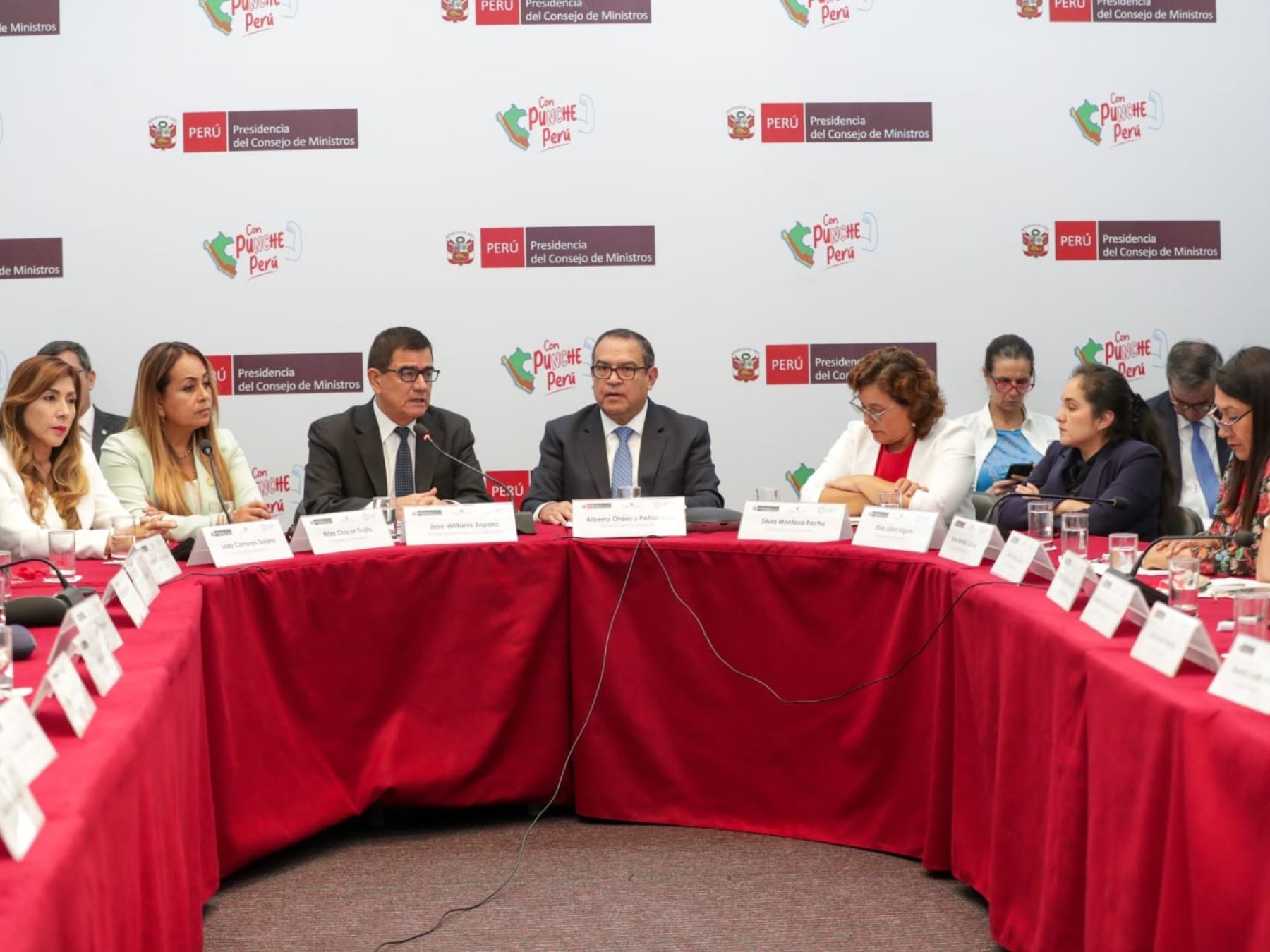 Reunión de miembros del Gabinete con congresistas por el fenómeno de El Niño. Foto: ANDINA/difusión.