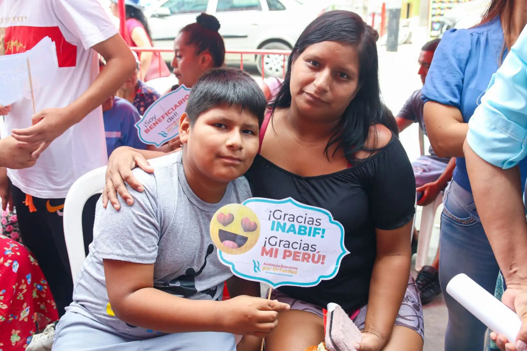 El programa de asistencia económica por Orfandad del Inabif entrega esta subvención cada dos meses. ANDINA/ Municipalidad Mi Perú.
