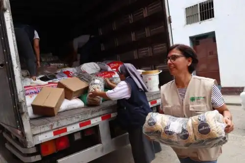 Hasta el momento, se ha distribuido ayuda humanitaria a 300 damnificados y 400 afectados por las lluvias en La Libertad. Foto: ANDINA/Cortesía Luis Puell