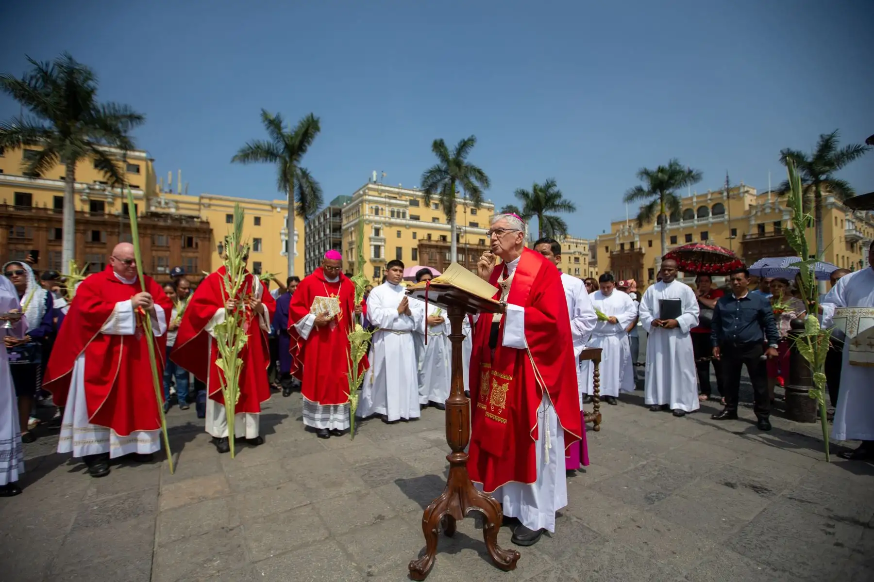 Arzobispo de Lima dio inicio a la Semana Santa con misa de Domingo de Ramos