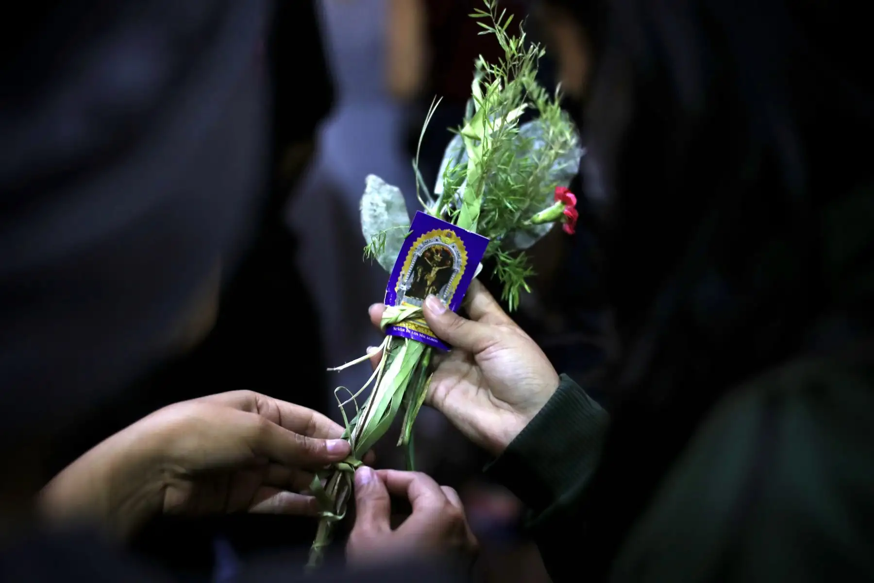 Por el inicio de la semana santa cientos de fieles se dieron encuentro en la Iglesia Las Nazarenas para oír misa y rezar, así mismo se realizó una procesión por la Plaza de Mayor de Lima.
Foto: ANDINA/Ricardo Cuba