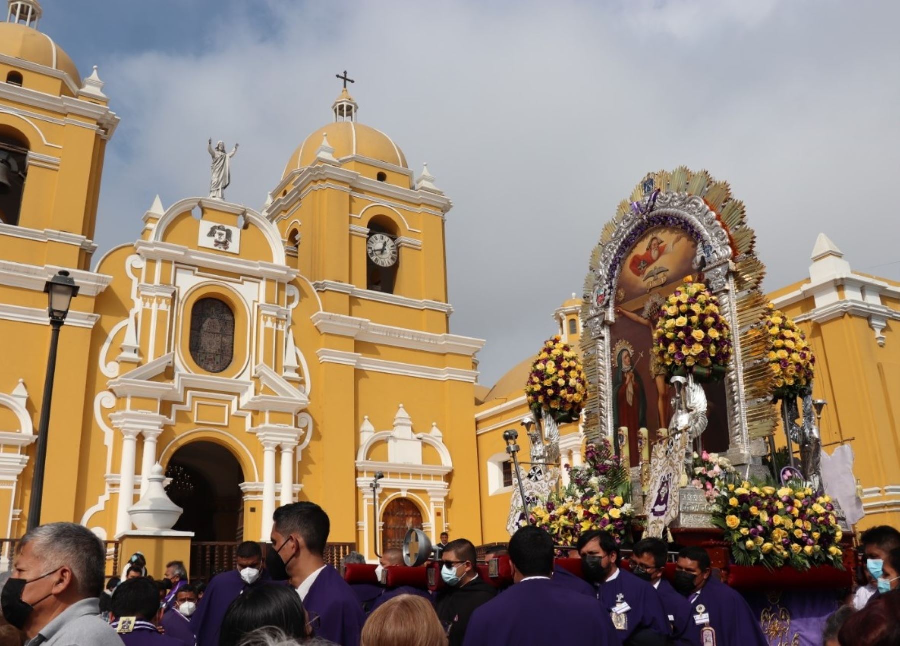 Imagen del Señor de los Milagros participará de ceremonia del vía crucis en Trujillo y recorrerá las calles de la capital de La Libertad por Semana Santa. ANDINA/Difusión