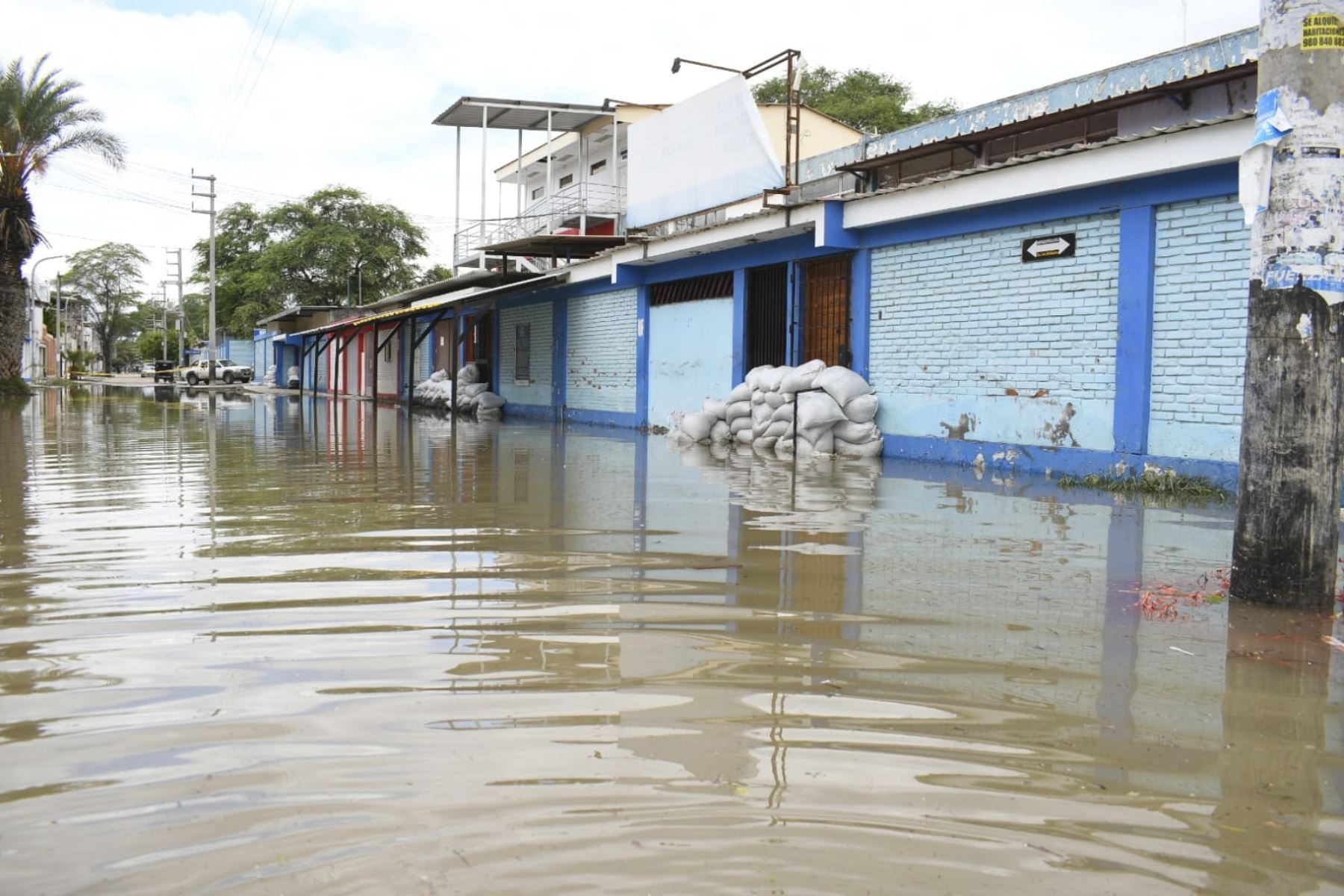 La lluvia de 93 mm en la ciudad de Piura dejó inundados varios sectores de Piura. Foto: ANDINA/Difusión