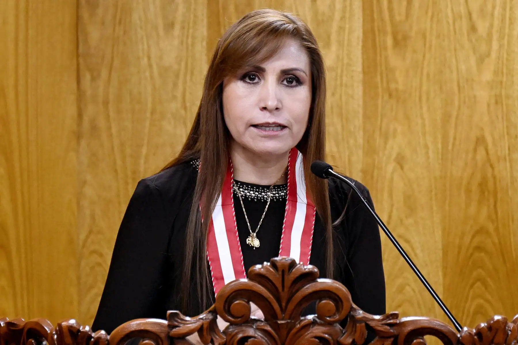 La titular del Ministerio Público, Patricia Benavides, presentó al equipo especial y aseguró que este grupo de trabajo, conformado por 12 fiscales, darán con los responsables de los presuntos delitos y vulneraciones a los derechos humanos durante las protestas sociales. Foto: Difusión