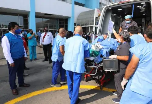 Paciente llegó a Hospital Nacional Edgardo Rebagliati Martins. Foto: EsSalud.