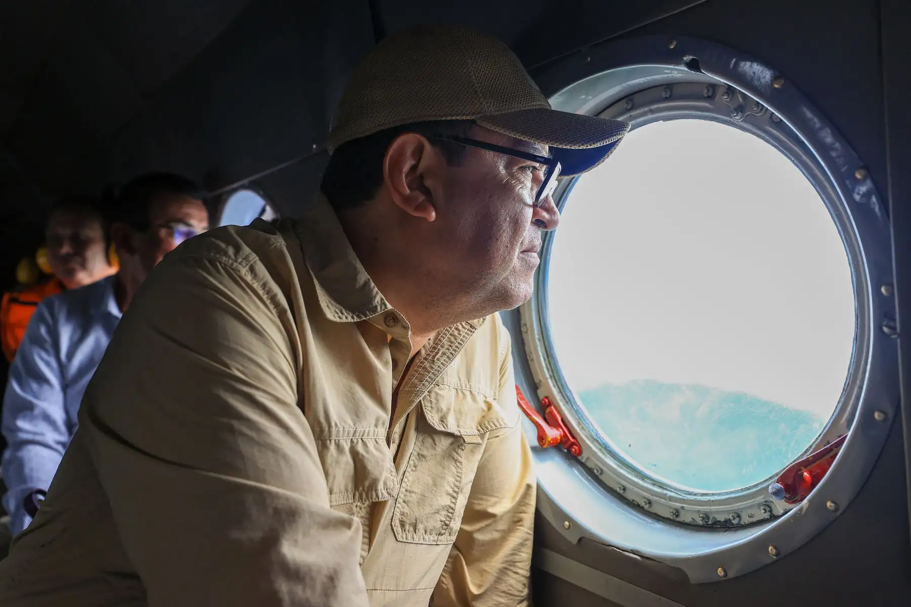 El jefe del Gabinete Ministerial, Alberto Otárola realiza sobrevuelo a Canchaque, Chulucanas, Malingas y Tambo Grande Piura. Foto: ANDINA/Prensa Presidencia
