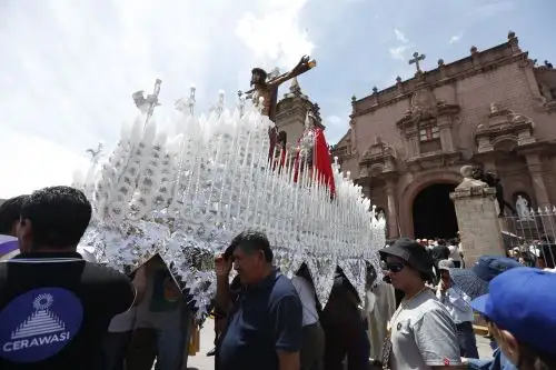 La Semana Santa en Ayacucho se desarrolla con un conjunto de notables actividades religiosas que constituyen hitos claves en esta conmemoración de la vida, pasión, muerte y resurrección de Jesucristo. Foto: ANDINA/ Daniel Bracamonte