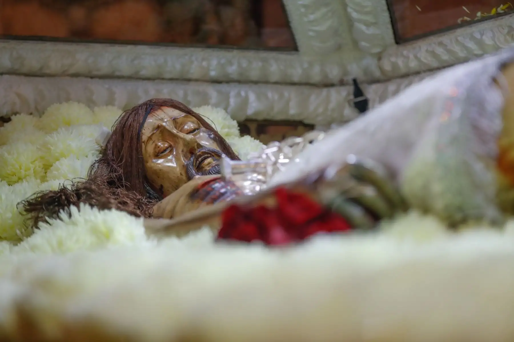 Las imágenes partieron desde la iglesia Santo Domingo, y culminado el recorrido regresaron a su lugar de partida. El acto contó con la participación del arzobispo de Ayacucho, monseñor Salvador Piñeiro, entre otras personalidades.Foto: ANDINA/Daniel Bracamonte