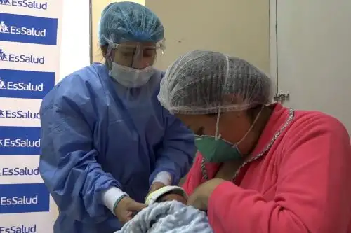 El subsidio por lactancia lo otorga EsSalud a la madre del hijo recién nacido vivo de un asegurado titular y tiene como objetivo contribuir al cuidado del menor. El monto es de S/ 820. ANDINA/ EsSalud.