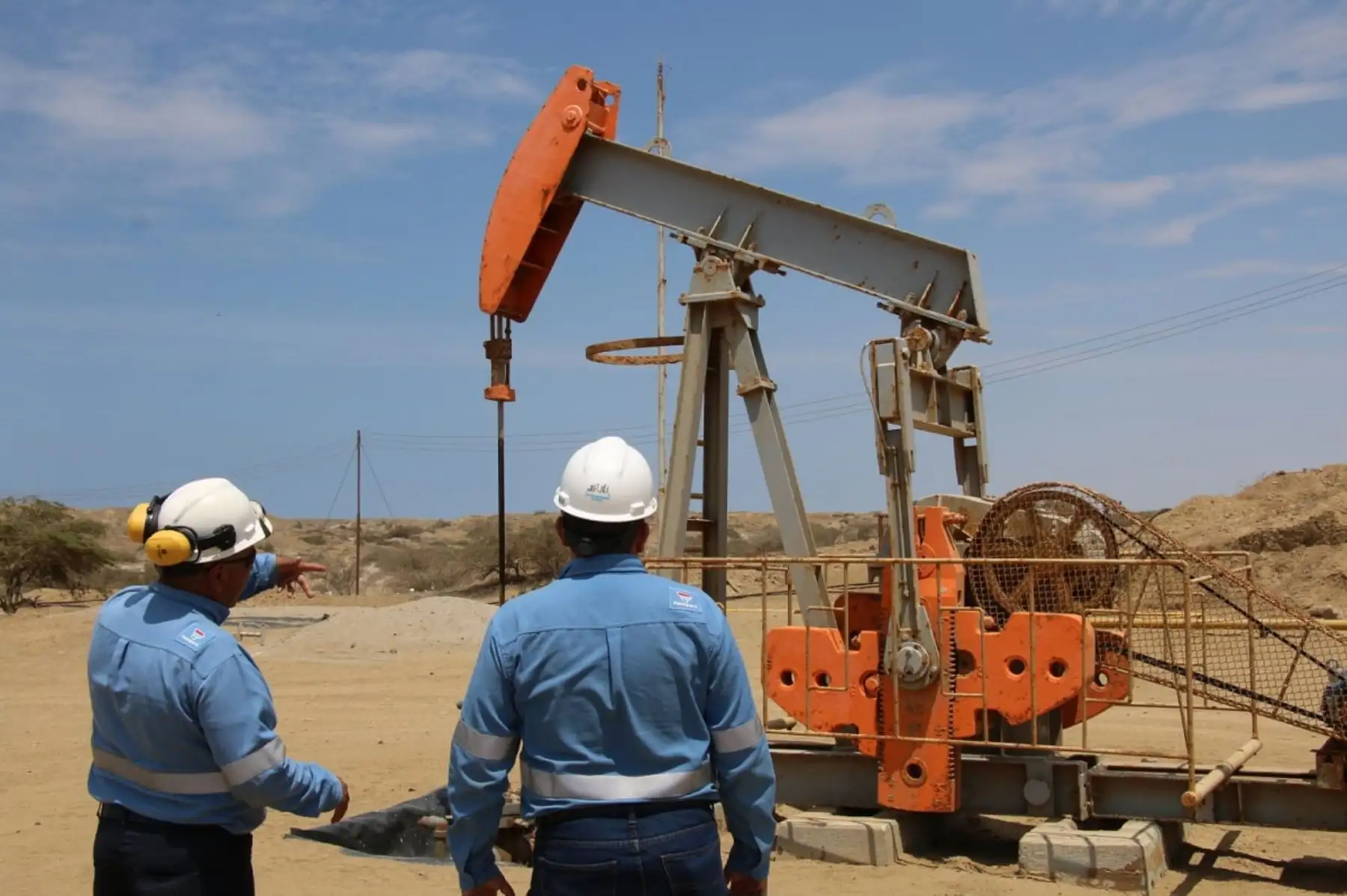 Extracción de petróleo en Talara. Cortesía