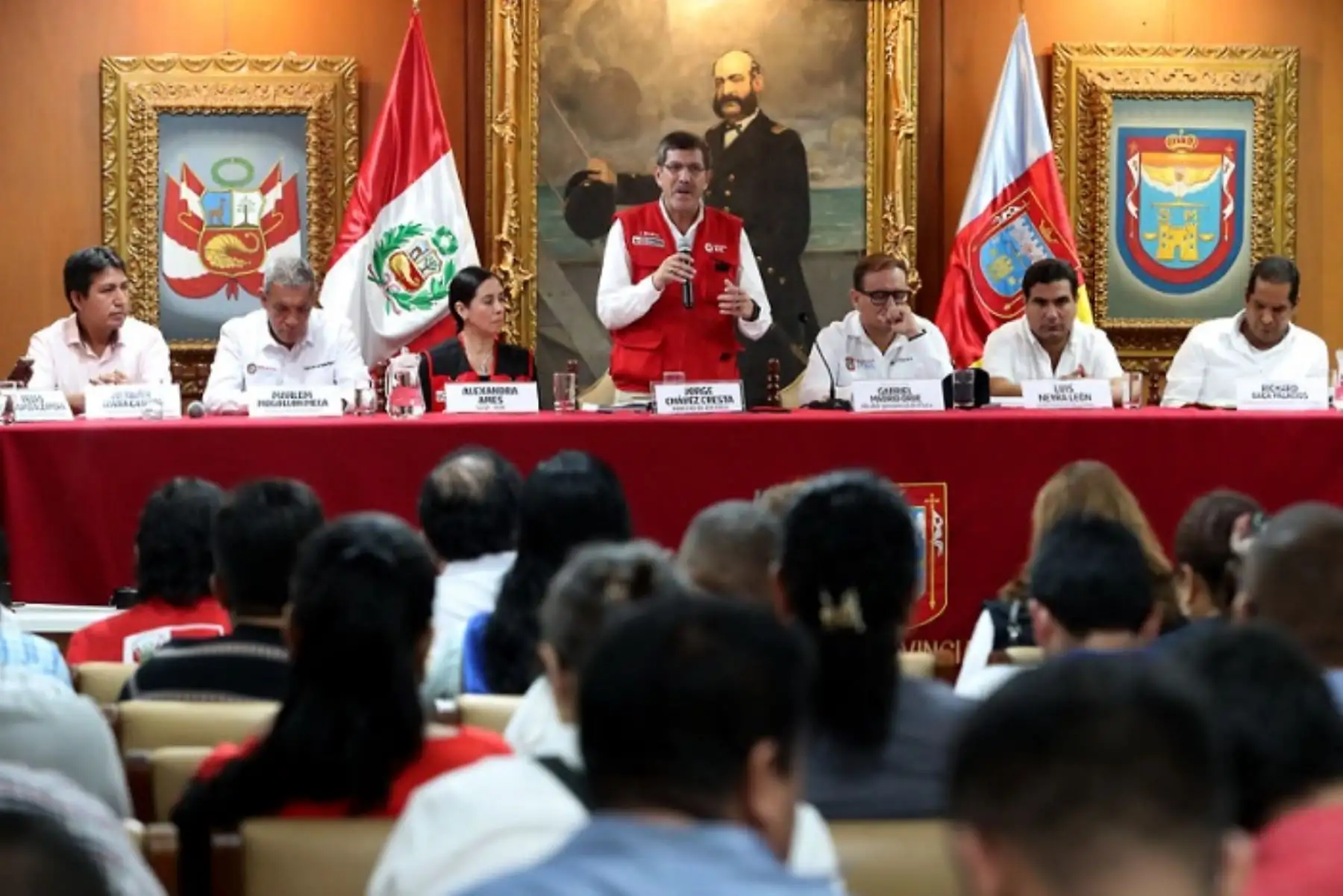 El documento sobre la labor a desarrollar fue suscrito por el ministro de Defensa, viceministros de otros sectores, el gobernador y alcaldes provinciales.