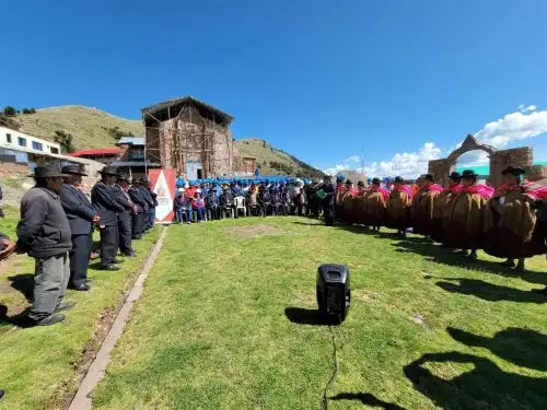 Con una ceremonia se reanudaron los trabajos de restauración del templo Santa Cruz de Jerusalén, ubicado en la ciudad de Juli, región Puno.