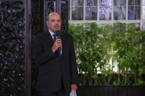 El ministro de Comercio y Turismo, Luis Fernando Helguero Gonzáles, expuso las acciones que ha desarrollado su sector en estos 120 días de gestión de gobierno. ANDINA/ PCM.