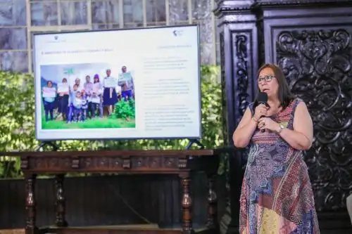 Exposición de la ministra de Desarrollo Agrario y Riego, Nelly Paredes, en Palacio de Gobierno. Foto: ANDINA/Difusión