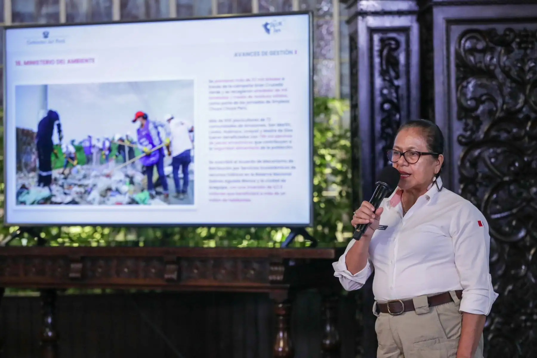 Titular del Ministerio del Ambiente (Minam), Albina Ruiz. Foto: ANDINA/Difusión