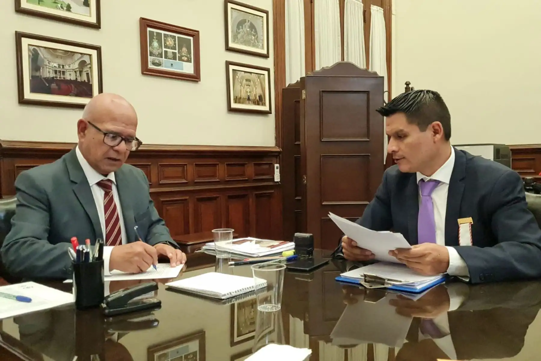 Fiscalía de la Nación realizó diligencias para recabar información en el Congreso de la República, como parte de la investigación seguida contra la congresista Jhakeline Katy Ugarte Mamani, por la presunta comisión del delito de concusión. Foto: Difusión