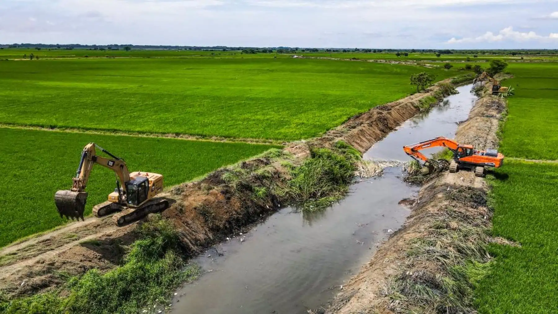 La limpieza de drenes, mediante núcleos ejecutores, forma parte del plan Con Punche Perú Agro. Foto: ANDINA/Difusión