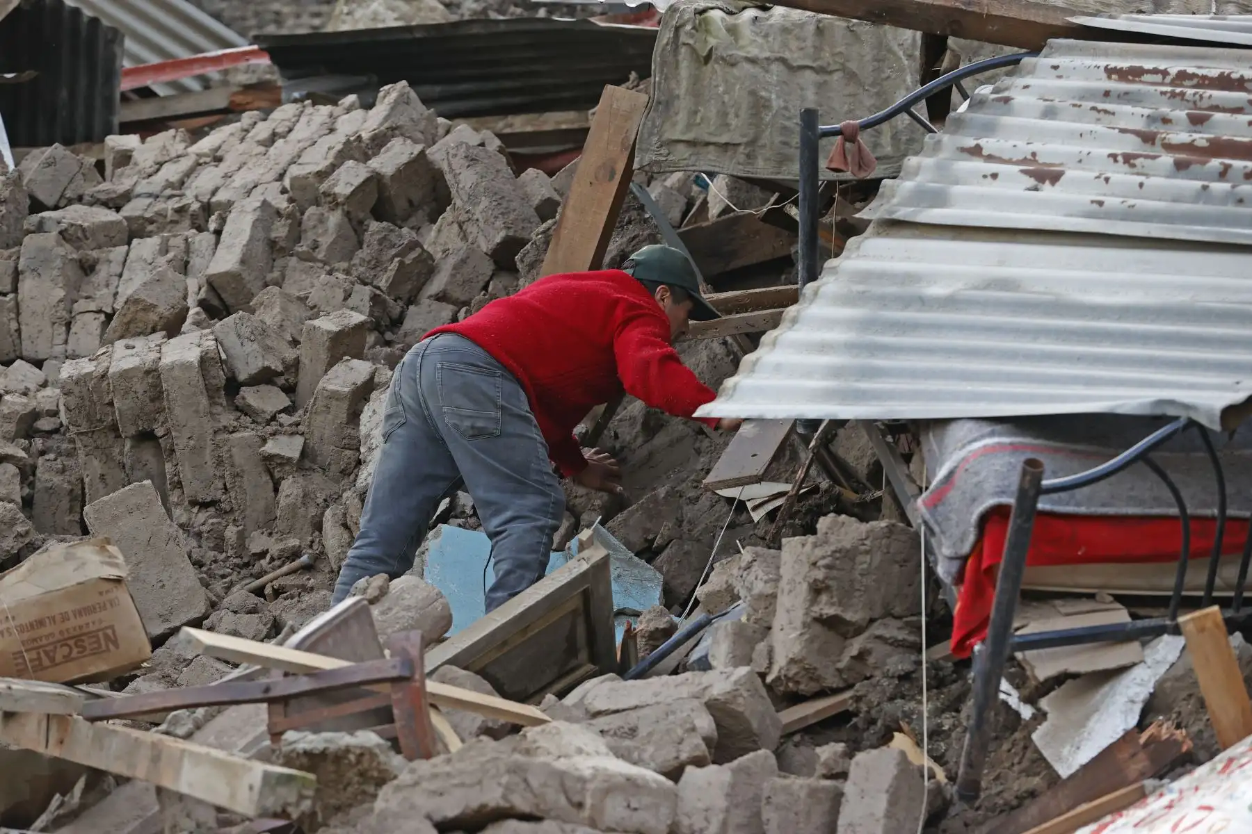 Hoy se retomaron las labores de búsqueda de los 5 desaparecidos en el poblado La Perla Chaupi. Foto: ANDINA/Vidal Tarqui